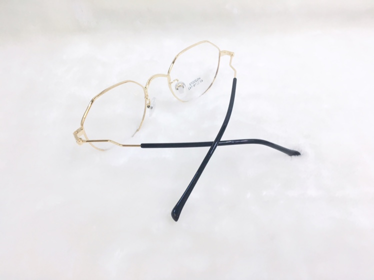 【巴适卡眼镜】可配度数金属框架 小脸专享 韩版潮款网红眼镜架白底实物图