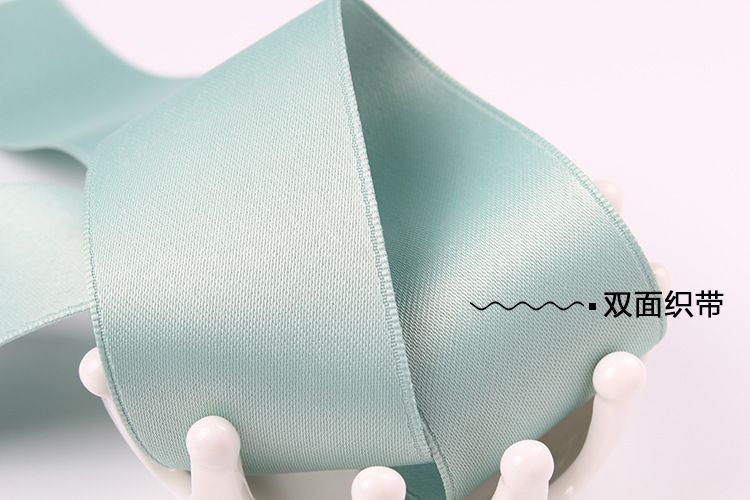 Dingxin Factory direct sales 1.0CM Korean double-sided polyester-cotton webbing, DIY handmade ribbon bow accessories, Korean thick cotton colored ribbons detail image 4