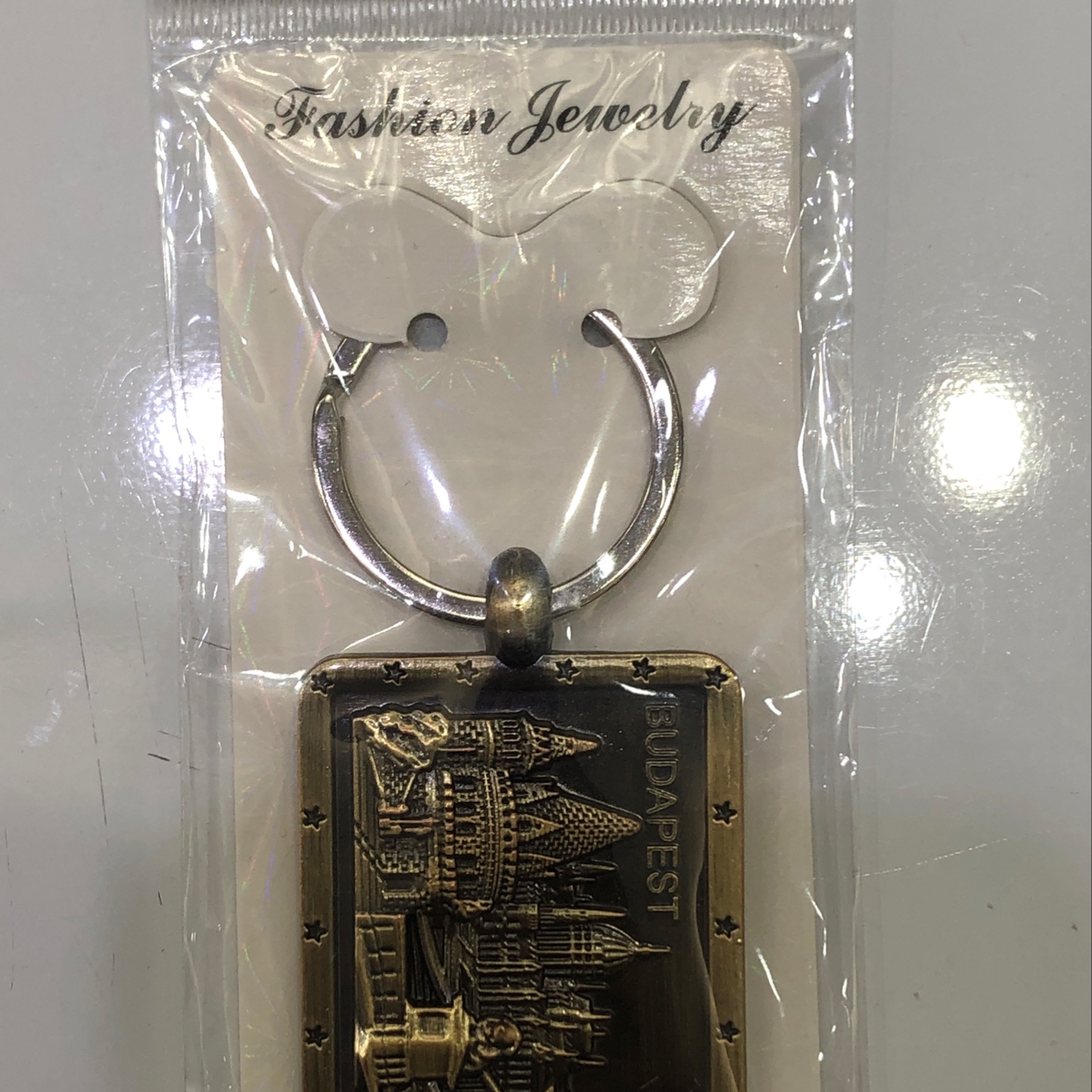 Square brand antique construction key chain thumbnail