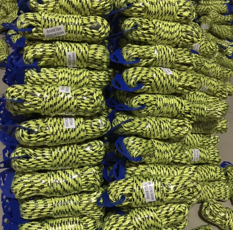 Binding rope, tent rope, cargo binding rope, fluorescent rope, canopy pull rope, reflective warning and protective rope for night use undefined