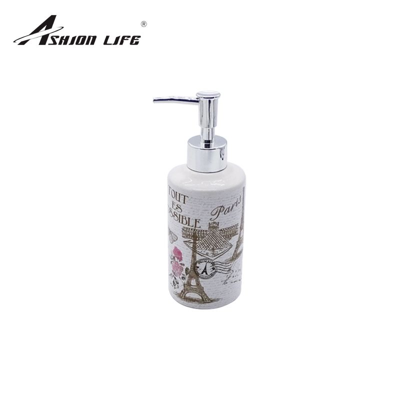 Ceramic Toiletries 4-Piece Bathroom Toiletries Lotion Bottle Mouthwash Cup Toothbrush Holder Soap Box details Picture