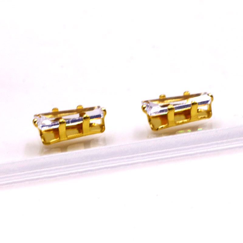 Three manufacturers of zircon ladder with single claw 2*4/2*4*8mm ladder square single claw drill wholesale thumbnail