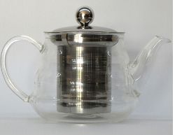 批发人工吹制高硼硅耐热玻璃茶壶隔漏茶壶茶杯茶具
