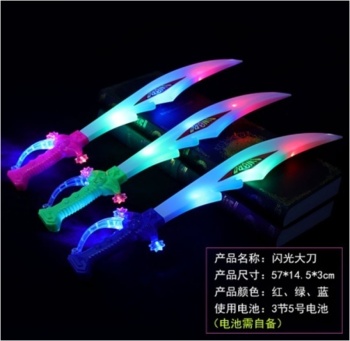 发光音乐刀剑 重力感应闪光刀七彩剑儿童玩具发声带音乐大刀批发产品图