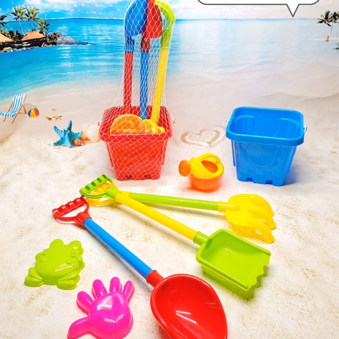 儿童沙滩玩具套装宝宝玩沙子挖沙铲子和桶工具男孩大号沙滩铲套装688-87D详情图4