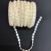 Wholesale of DIY headwear, wedding dress, skirt and clothing accessories, handicrafts and accessories made of square ABS striped beads details Picture