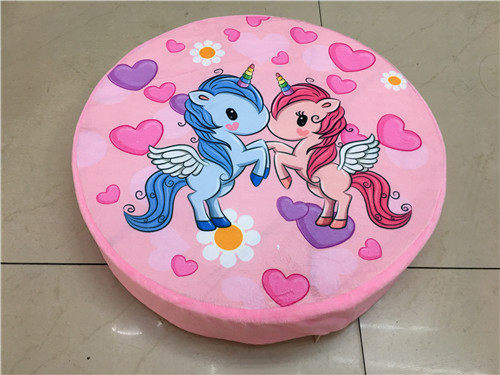海绵坐垫独角兽细节图