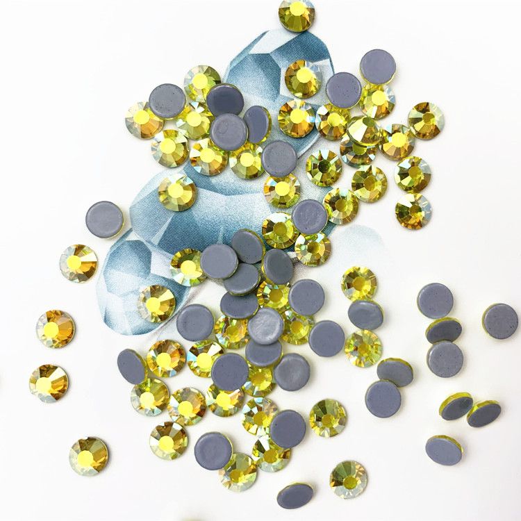 Imitation Diamond Promotion Ss20 Lemon Yellow Ab1440 Pieces/Package Diy Hot Diamond Pattern Sweater Garment Accessories details Picture