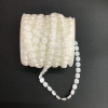 Wholesale of DIY headwear, wedding dress, skirt and clothing accessories, handicrafts and accessories made of square ABS striped beads Specification image