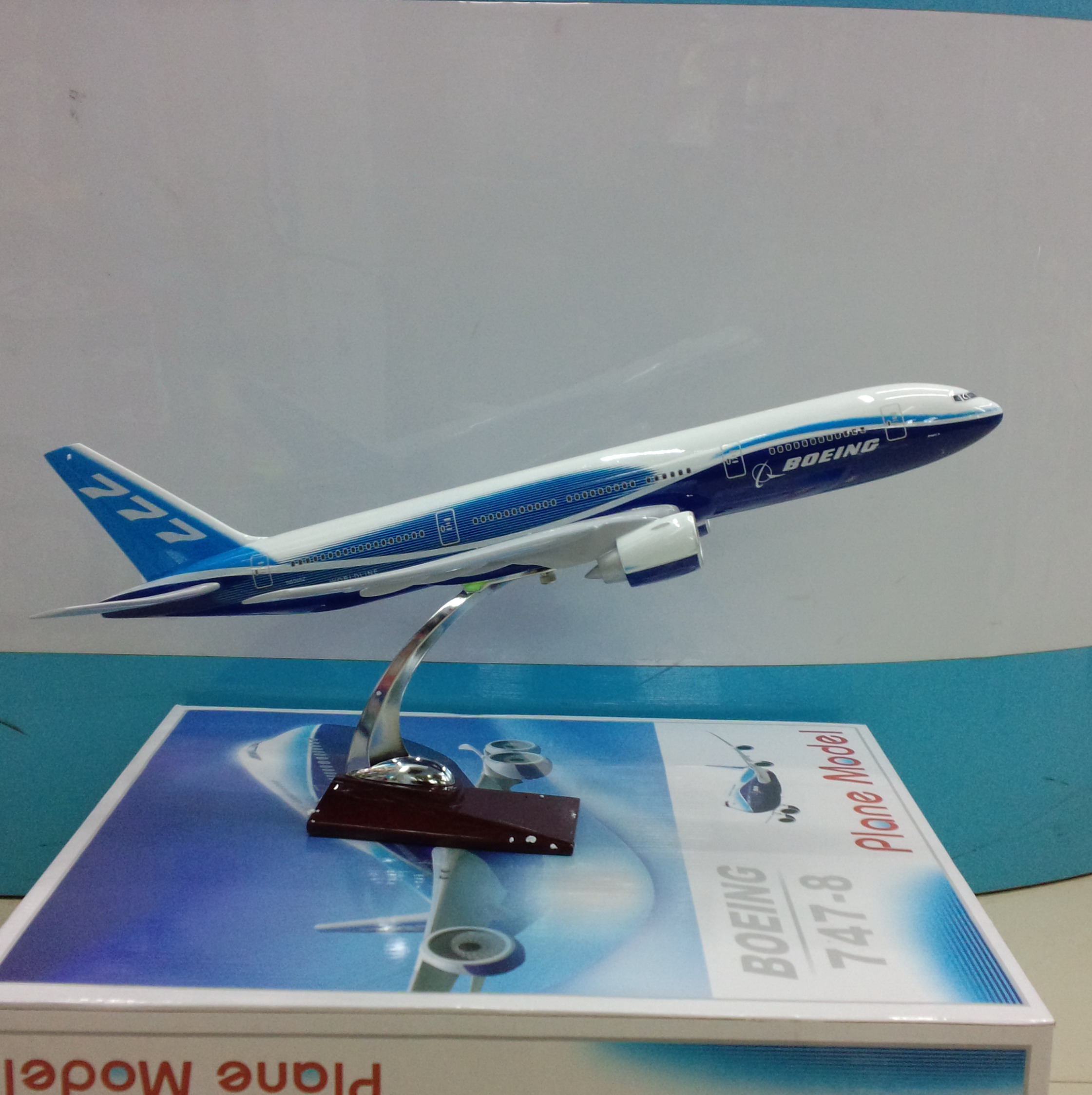 飞机模型（波音777原型机） 合成树脂飞机模型 仿真飞机模型详情图2