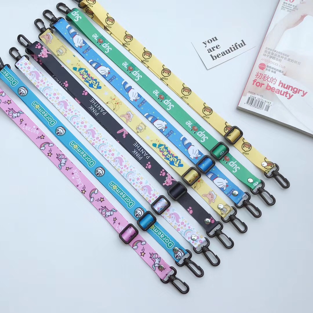2.0 transferencia de calor cartoon mobile lanyard tarjeta de identificación lanyard caso del teléfono puede ser personalizado con el patrón del cliente Application Scenario
