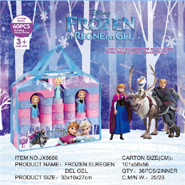 Children's educational building blocks Ice and Snow Princess series details Picture