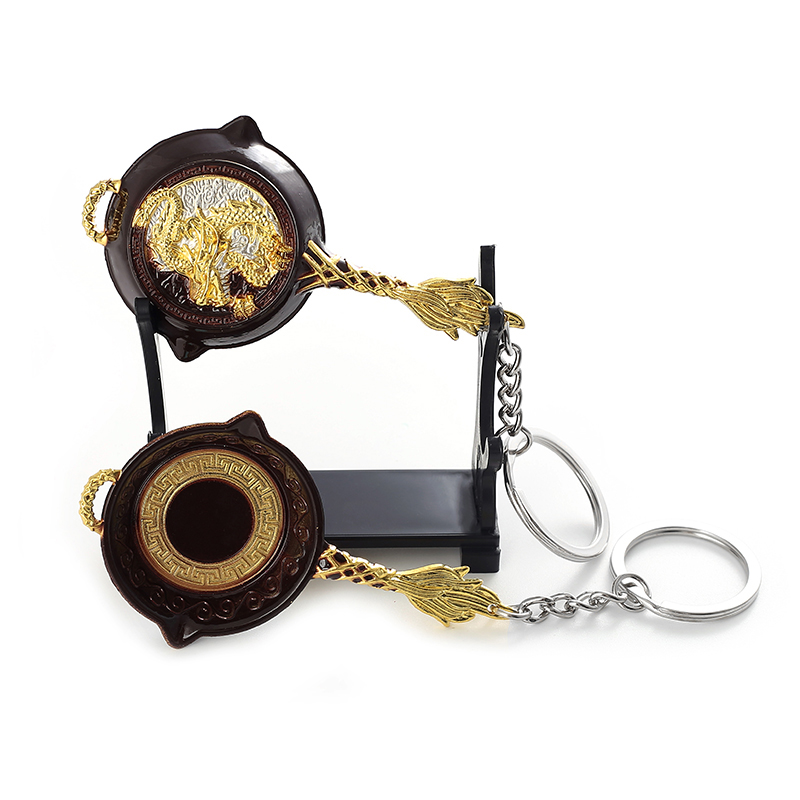 Peace Elite Model m416 Five-clawed Golden Dragon metal Keychain Small Commodity Skin Creative Gift Pendant detail image 6