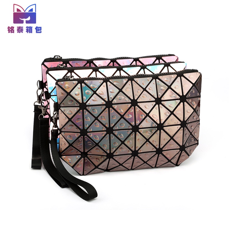 PVC laser cosmetic bag drop glue drop fashion cosmetic bag lady hand in hand with bag manufacturers direct sales