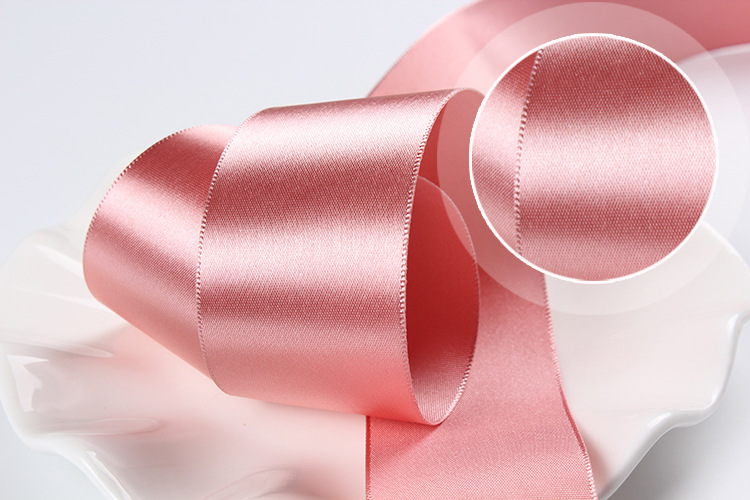 Factory direct sales of 2.5CM Korean single-sided polyester webbing, DIY handmade hair accessories, ribbon bows, satin ribbons, and clothing accessories detail image 7