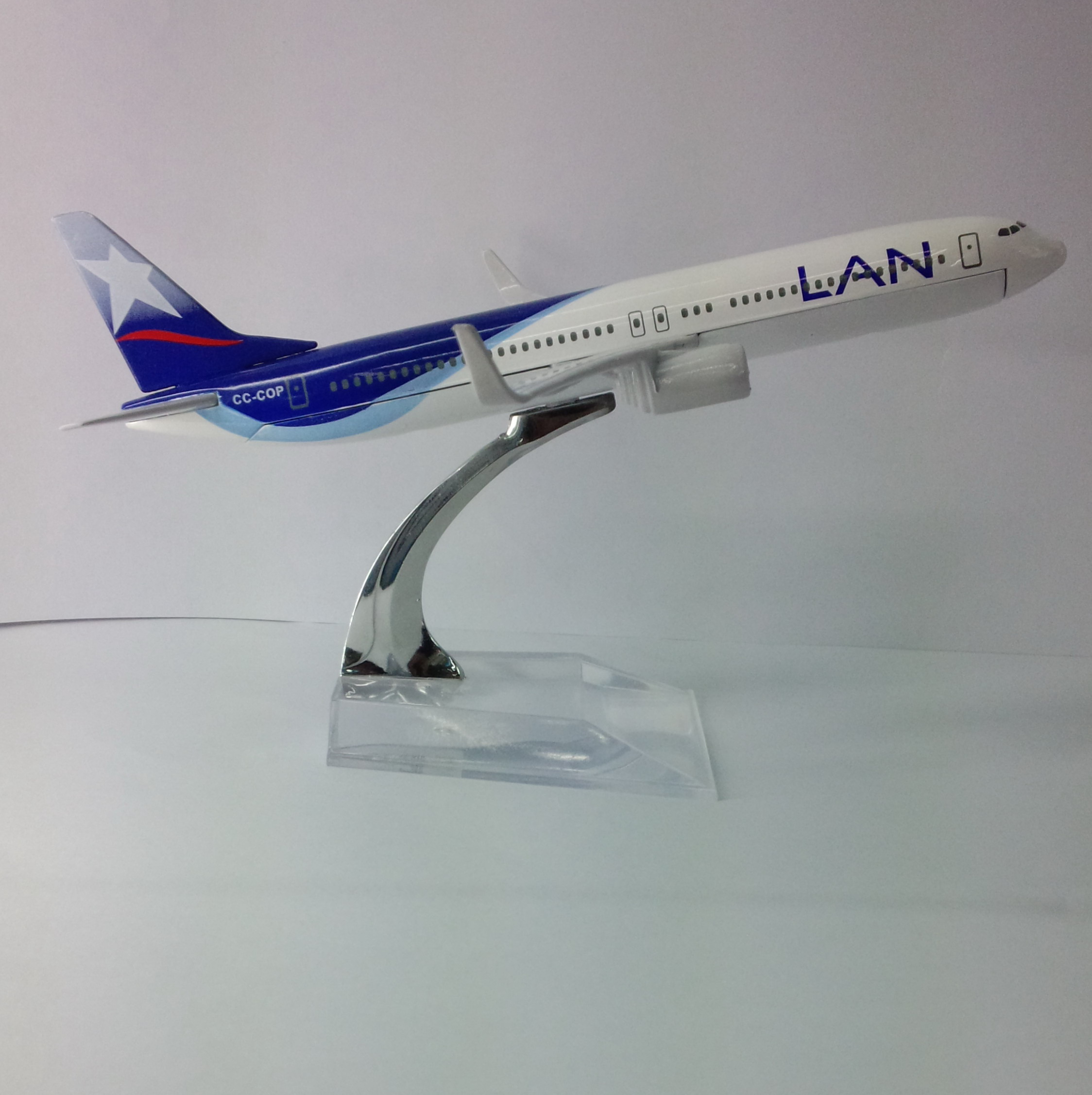 金属飞机模型（智利LAN航空B737-800）合金飞机模型 仿真飞机模型详情图2