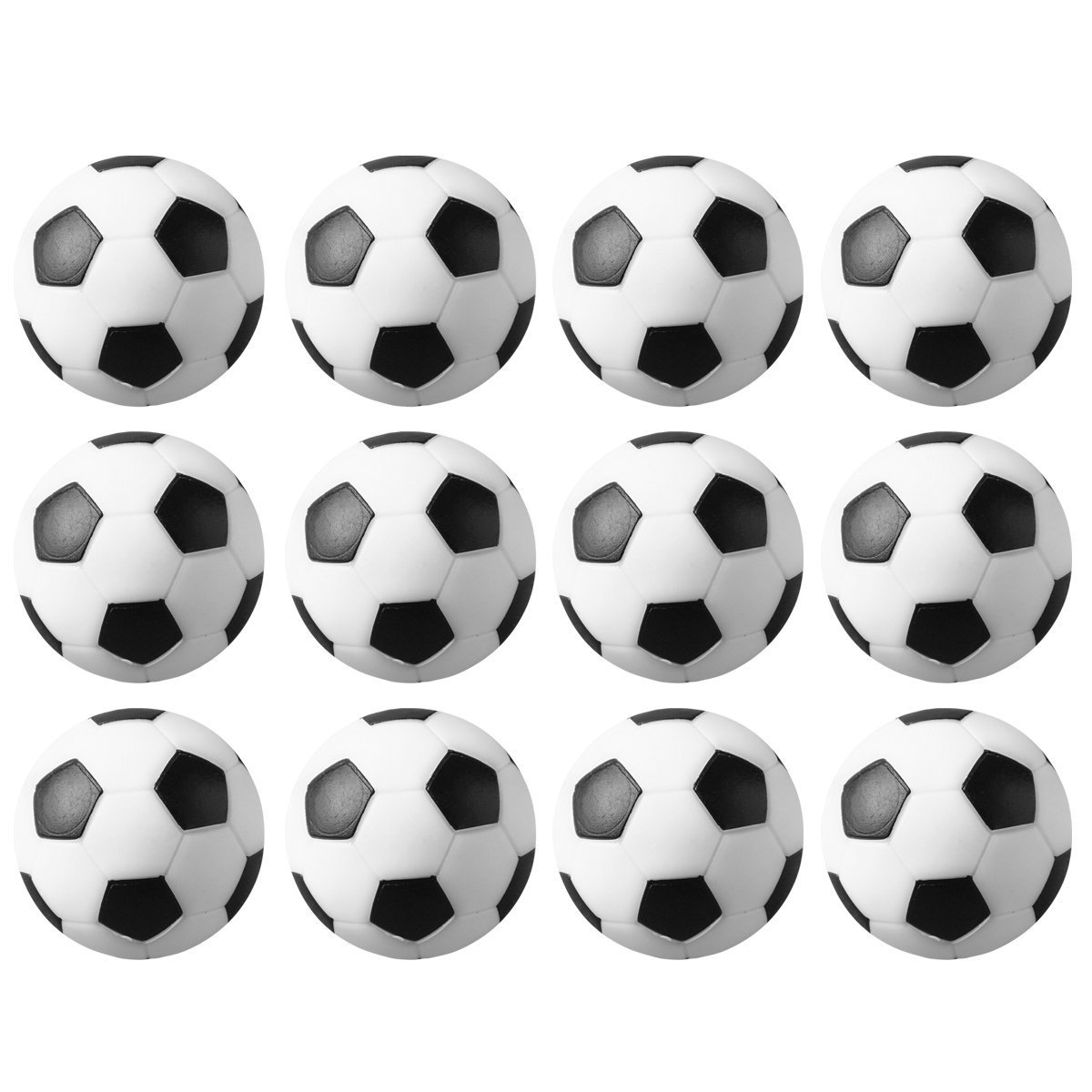 桌上足球 环保塑胶黑白小足球 直径29 31 32 36mm足球机配件细节图