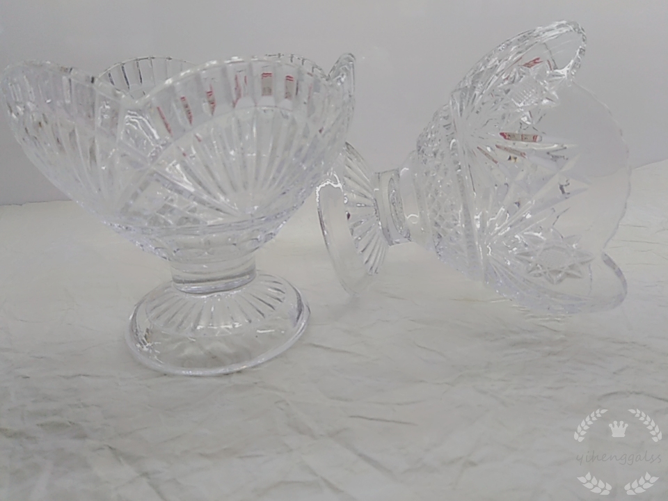 Factory direct sales of lead-free glass ice cream cups 9012 undefined