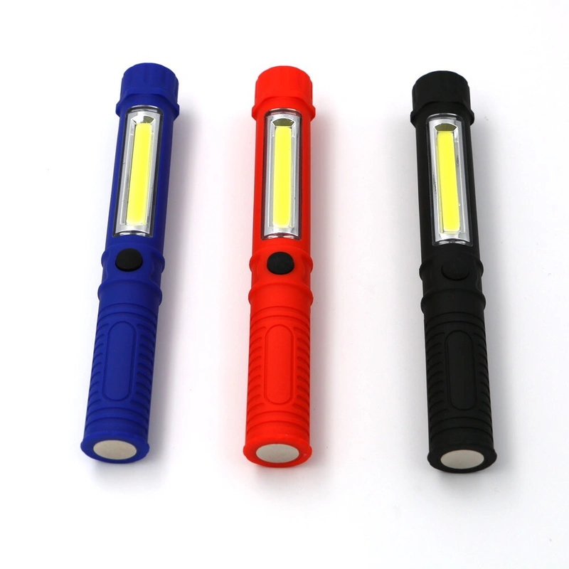 Hot Cob Pen Lamp Battery Working Light Outdoor Waterproof Pen Holder Light Led Flashlight