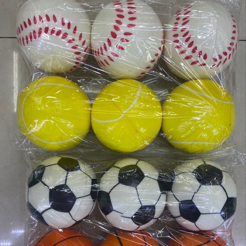 Factory direct sales of 10 cm sports balls, eco-friendly pu balls, sponge balls and children's toys details Picture