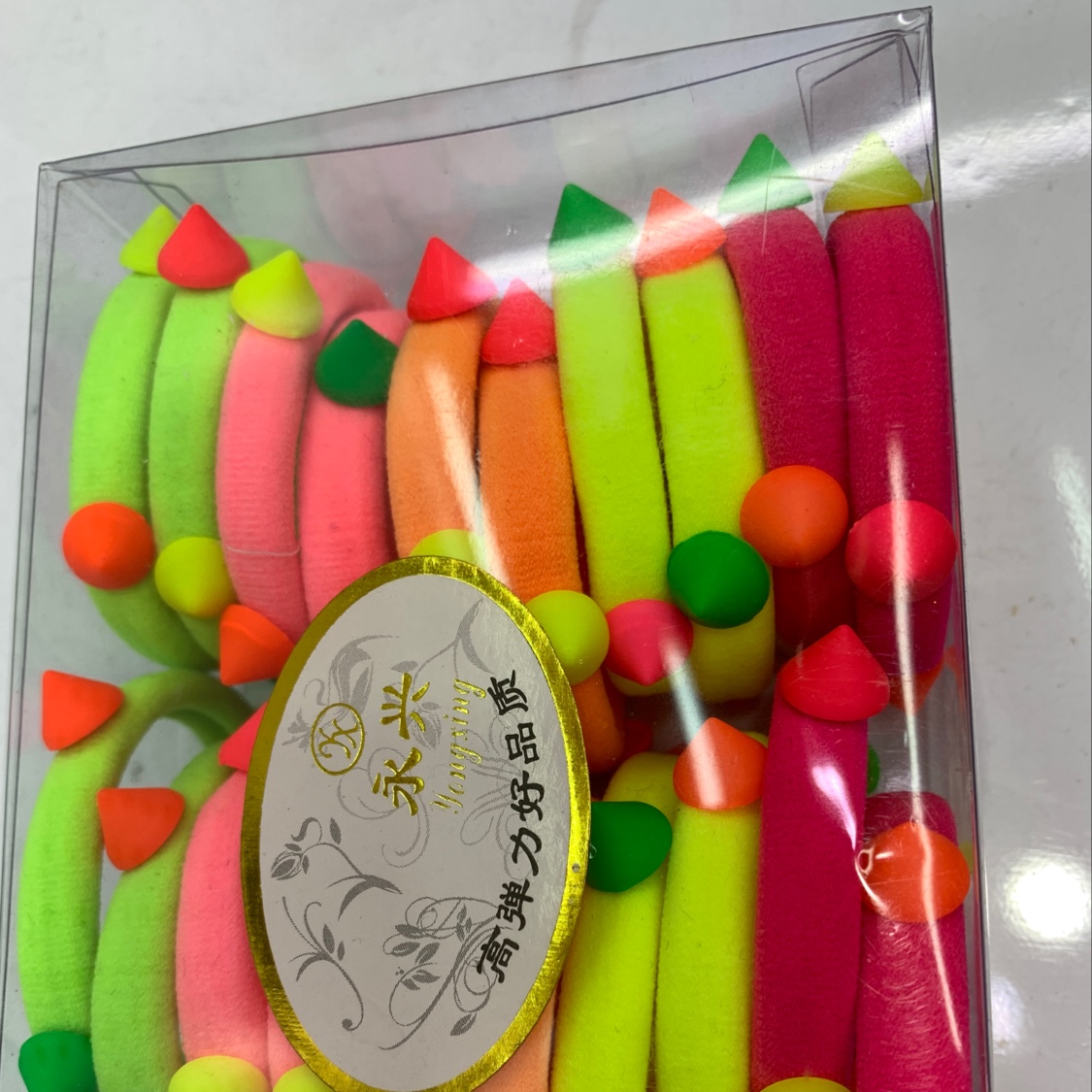 Korean seamless bead fluorescent high elastic rubber band thumbnail