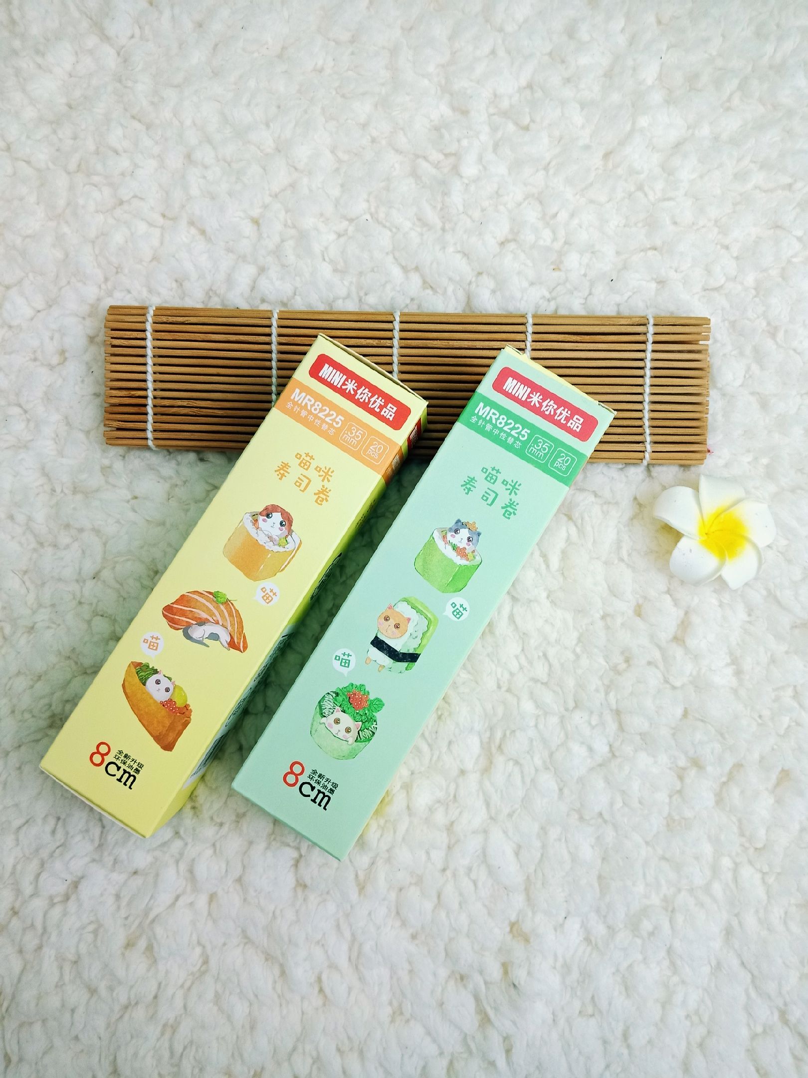 Neutral ink cartridge 0.35mm all-needle black student writing cartoon ink cartridge 20 pieces details Picture