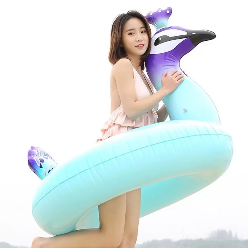 Direct sales of children's peacock swimming rings from Yiwu's quality products manufacturer detail image 1