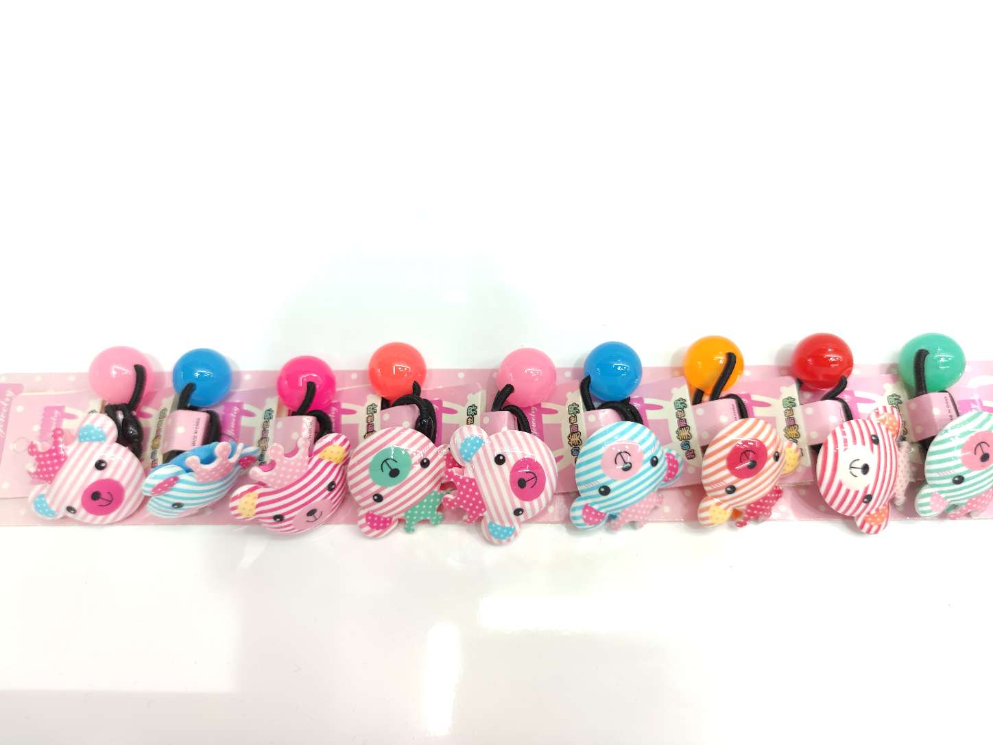 韩版可爱皇冠小熊发饰亚克力发绳女学生小皮筋其他图