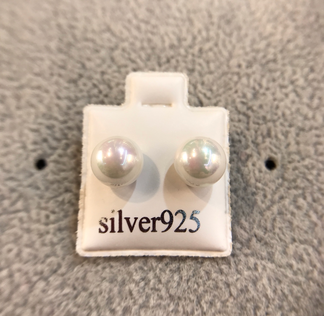 8mm shell bead full-body pure silver ear studs factory direct sales, one-piece consignment available Application Scenario