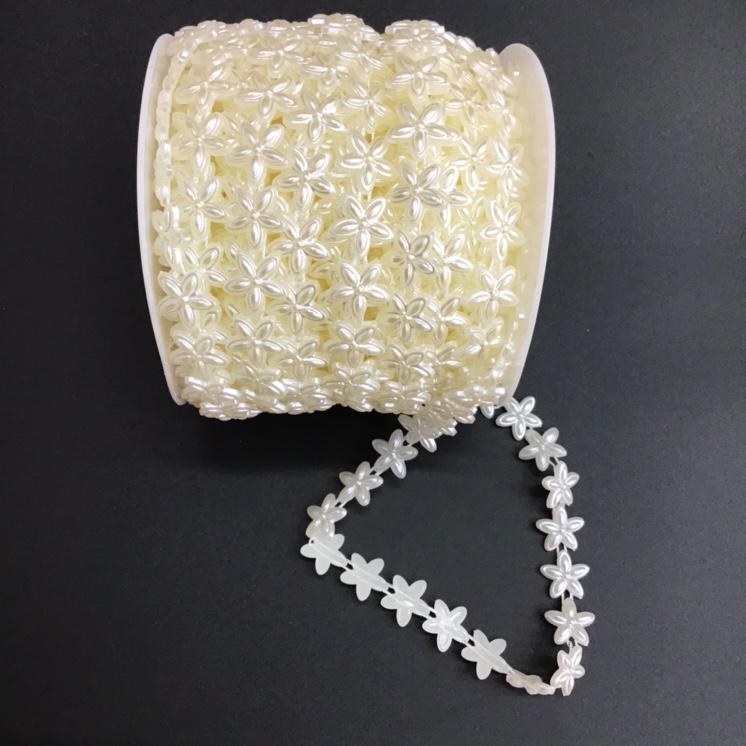 15mmABS cherry blossom bead handcrafted DIY headwear, wedding dress, skirt, clothing accessories, handicrafts and accessories wholesale details Picture