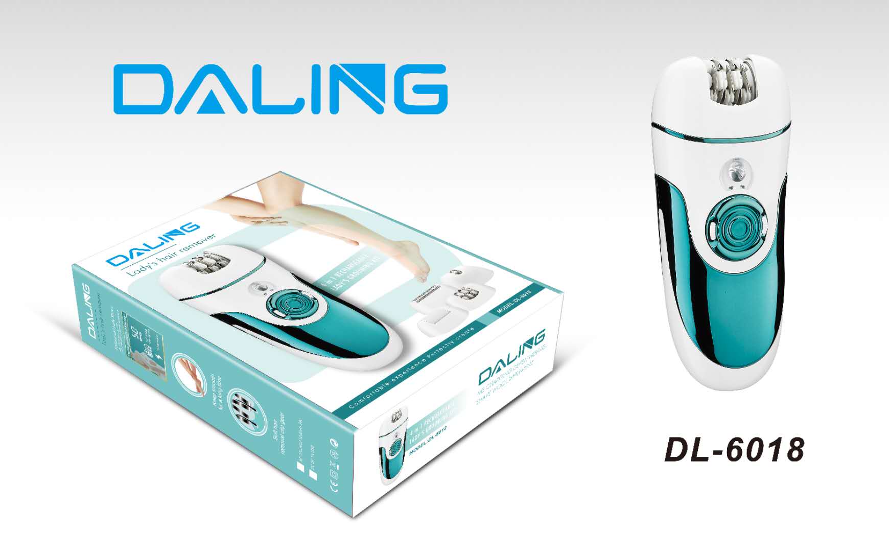 Darling DL-6018 ladies USB charging puller Shaving machine Shaver hair remover with light cross border