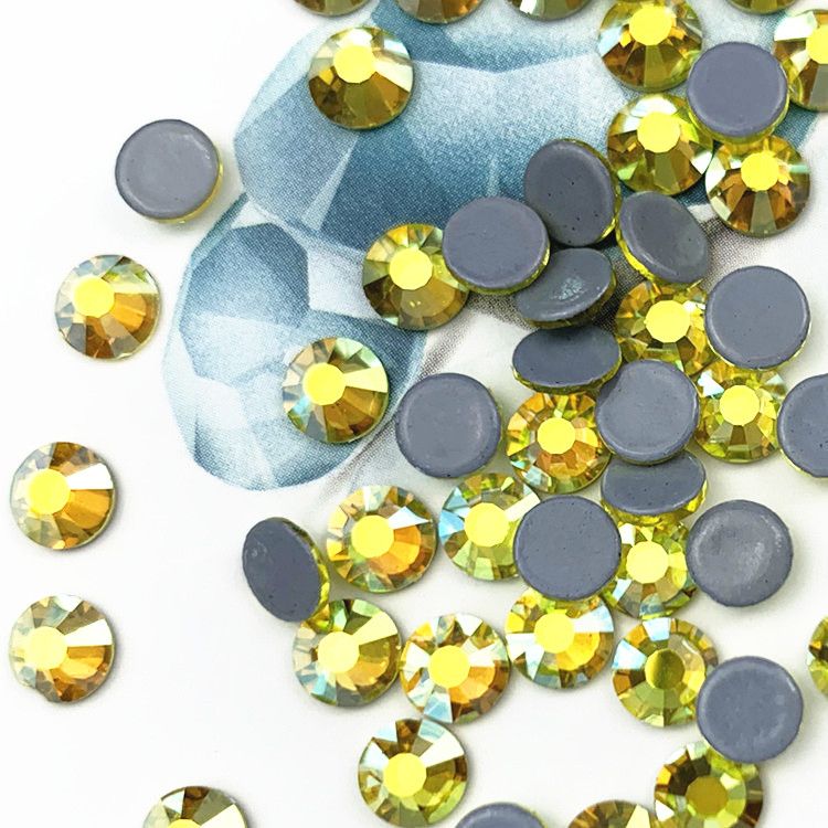 Imitation Diamond Promotion Ss20 Lemon Yellow Ab1440 Pieces/Package Diy Hot Diamond Pattern Sweater Garment Accessories Specification drawing
