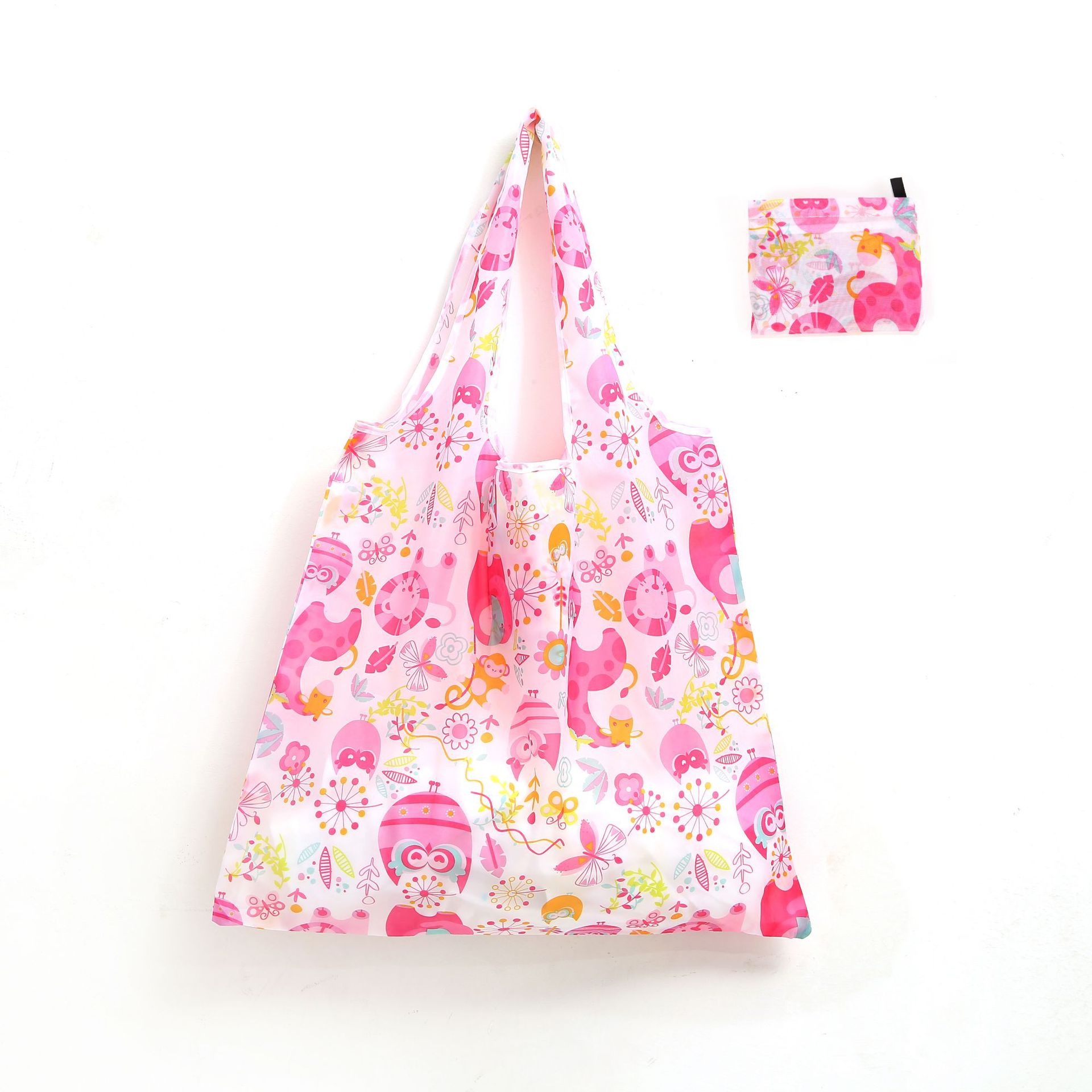 2020新款现货大号花布方包便携环保折叠购物袋厂家批发可定制详情图1