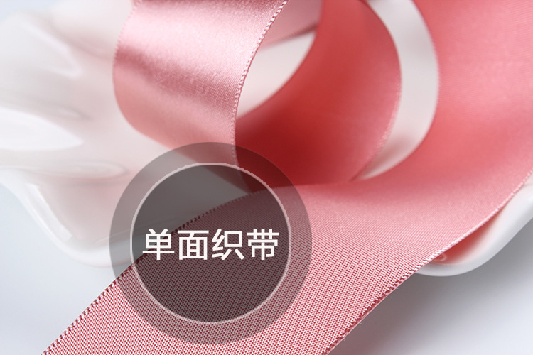 Factory direct sales of 2.5CM Korean single-sided polyester webbing, DIY handmade hair accessories, ribbon bows, satin ribbons, and clothing accessories detail image 6
