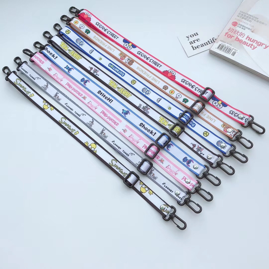 2.0 transferencia de calor cartoon mobile lanyard tarjeta de identificación lanyard caso del teléfono puede ser personalizado con el patrón del cliente details Picture