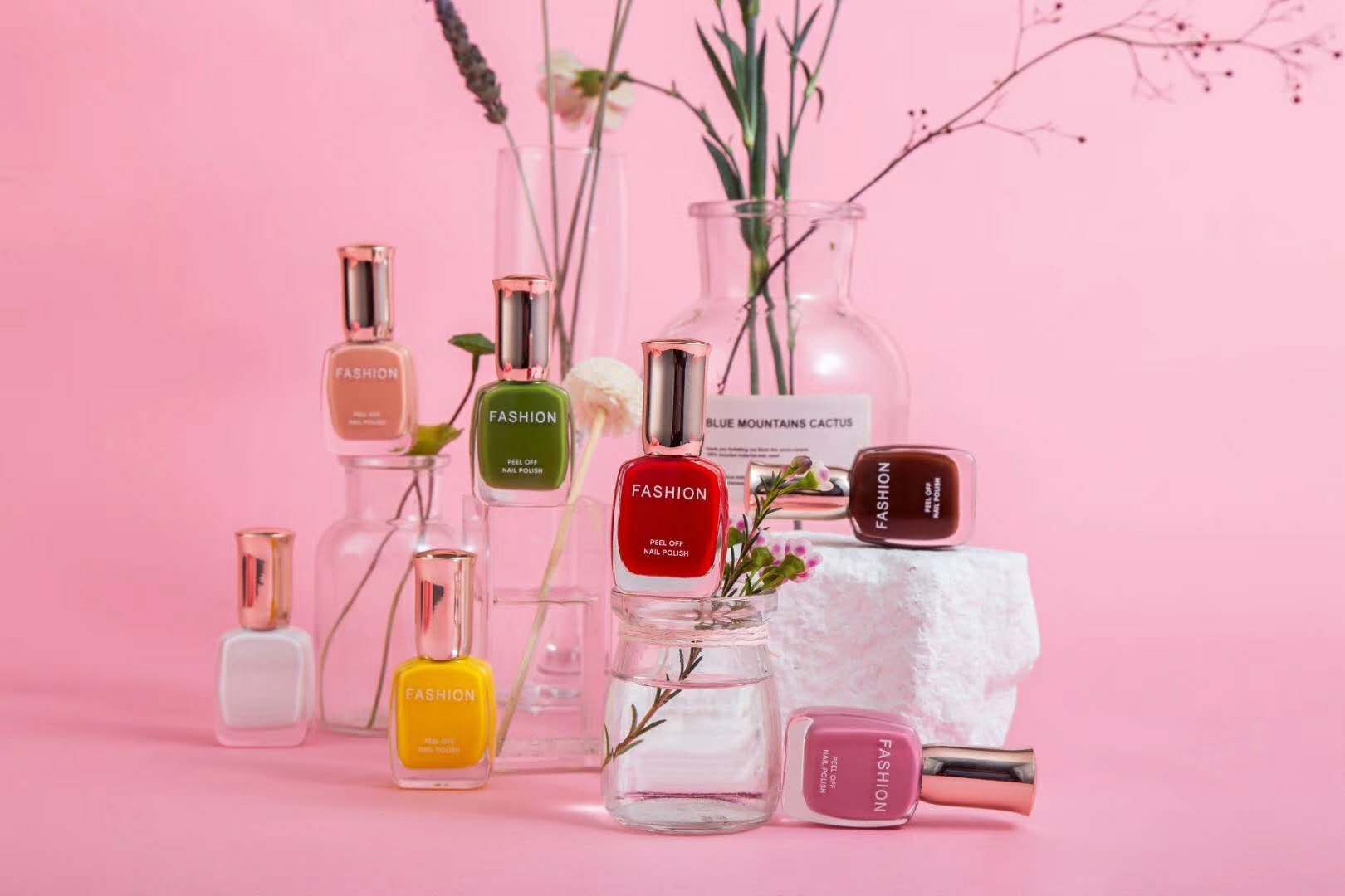 8487 popular fashion nail polish environmental protection durable can not strip sequins pearlescent wine red gorgeous nail color undefined