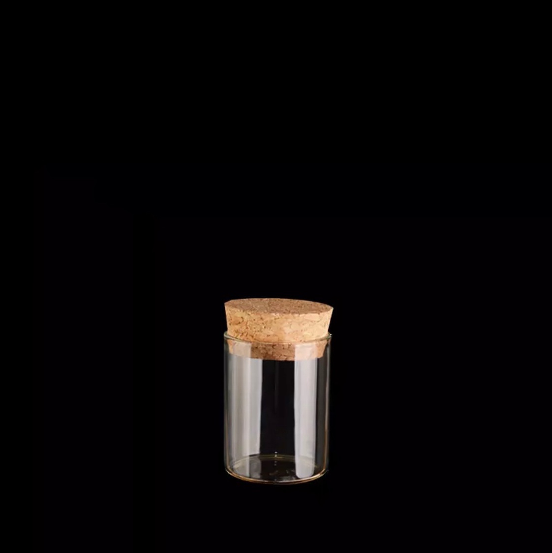 Manufacturers can customize C3040 high borosilicate diameter 30mm cork vial 15ml essential oil wish bottle control bottle seal transparent bottle creative bottle drifting glass bottle thumbnail