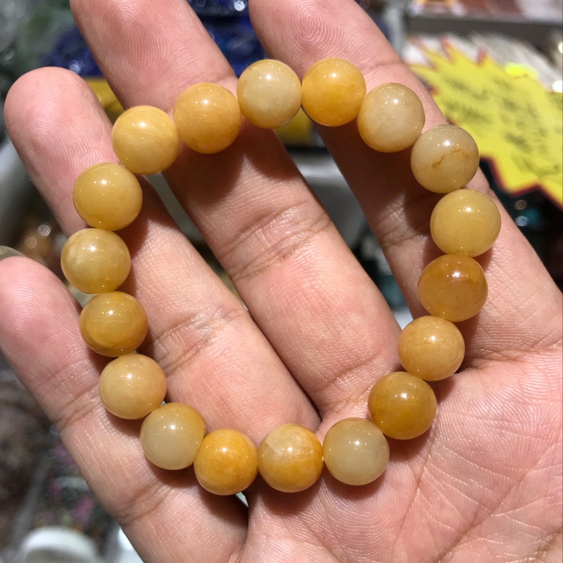 34 Gold Thread Jade bracelet