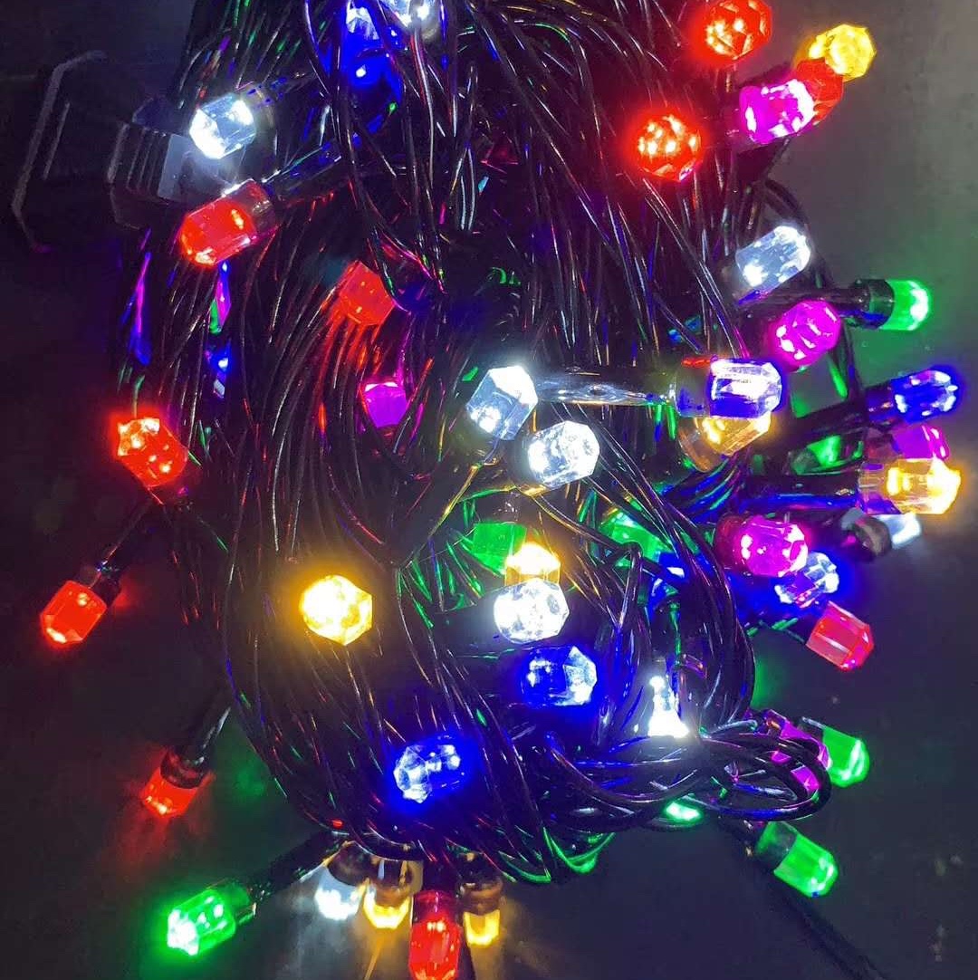 100L LED black wire large hexagonal color