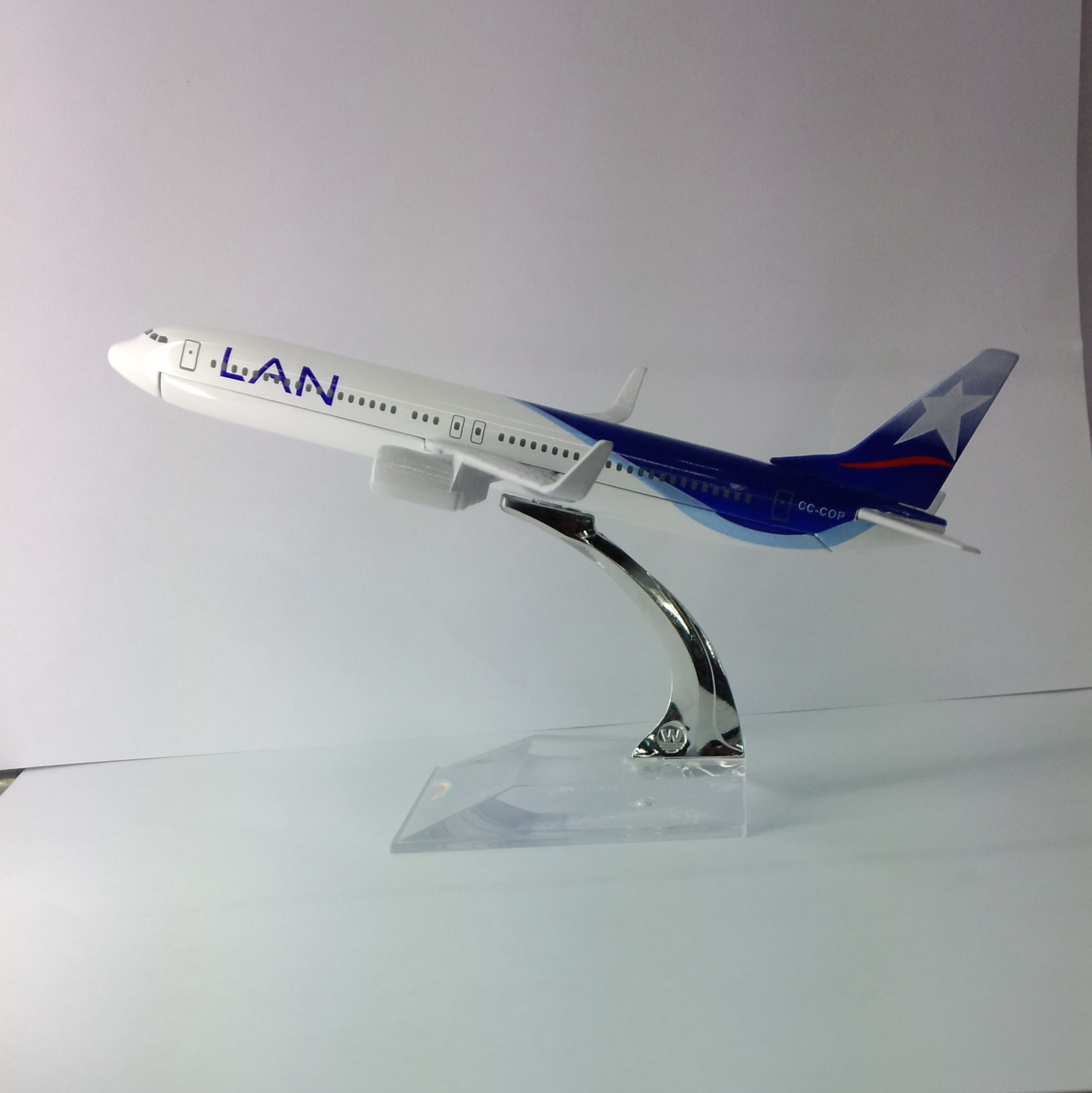 金属飞机模型（智利LAN航空B737-800）合金飞机模型 仿真飞机模型详情图1