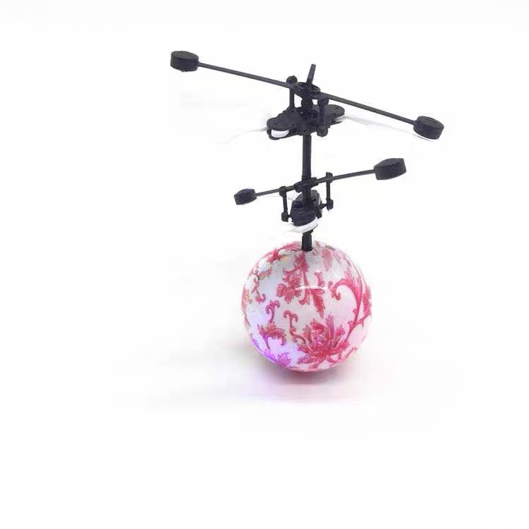 Blue and White Porcelain magic seven colored ball flying ball intelligent suspension induction aircraft toy induction blue and white porcelain aircraft thumbnail