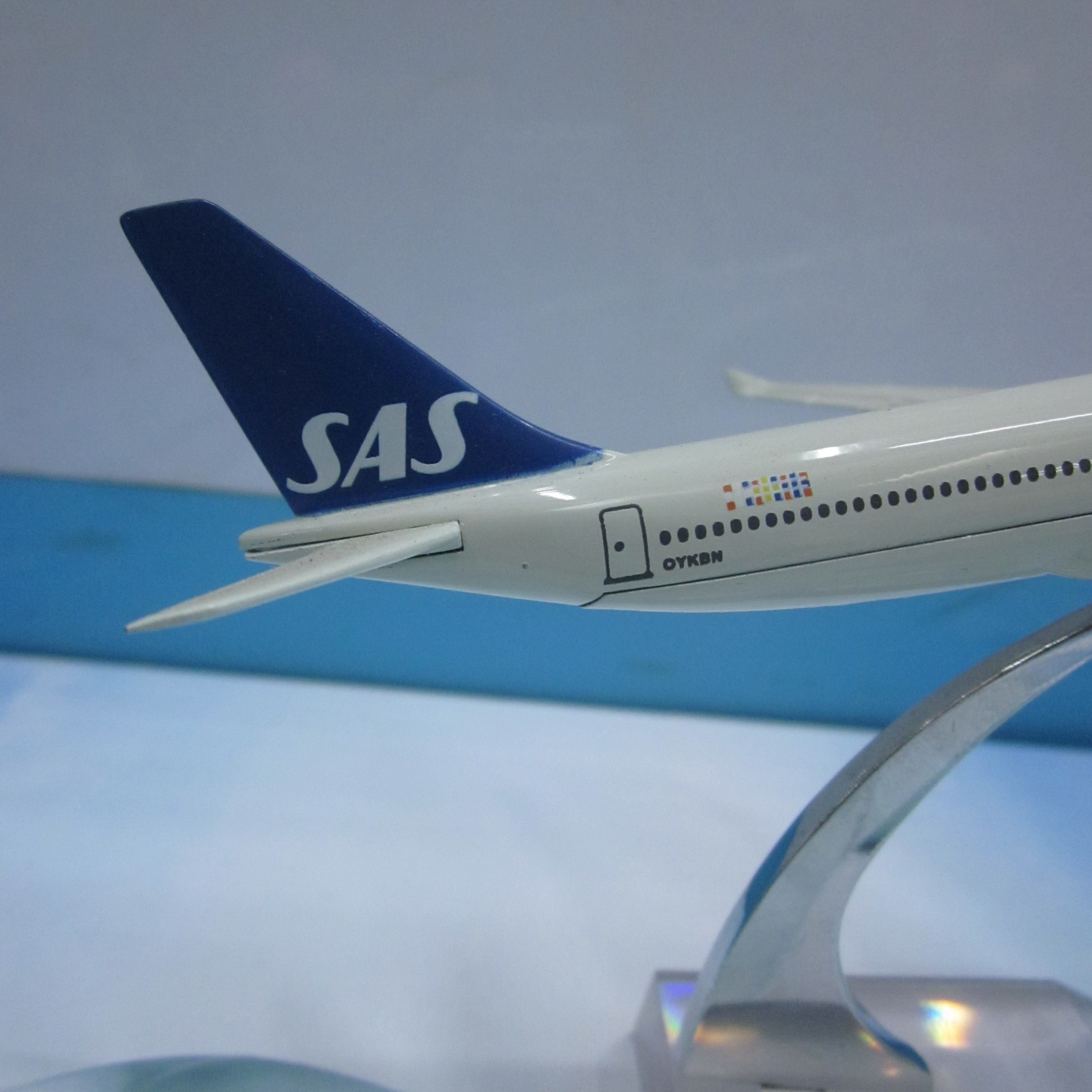 合金飞机模型（瑞典北欧航空A330）飞机模型  金属飞机模型详情图4