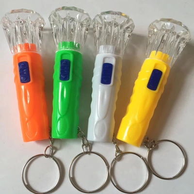 Plastic flashlight keychain pendant button battery pendant mini Flashlight pendant XR-831 thumbnail