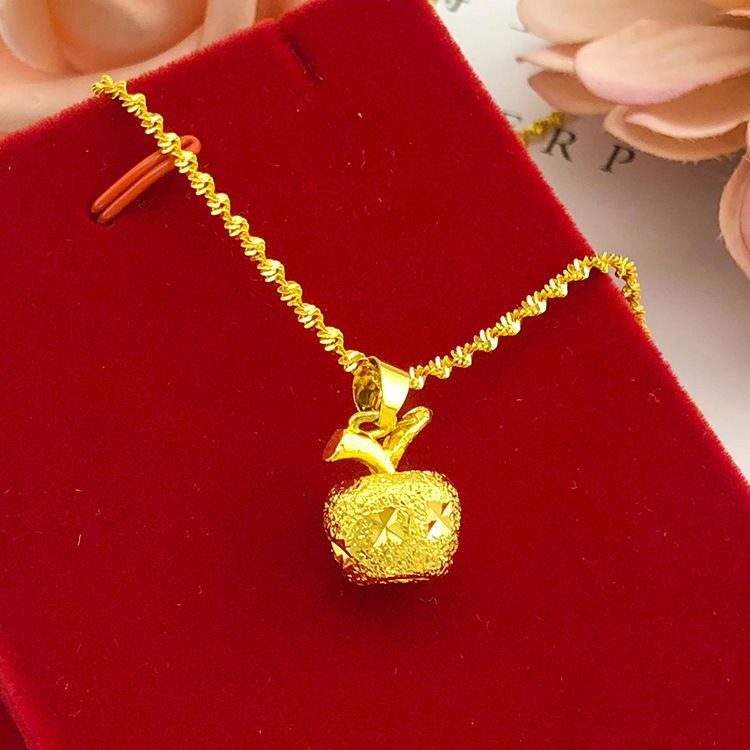 Long-lasting and colorless simulation of the gold plated necklace pendant from Nansha, genuine women's jewelry Application Scenario