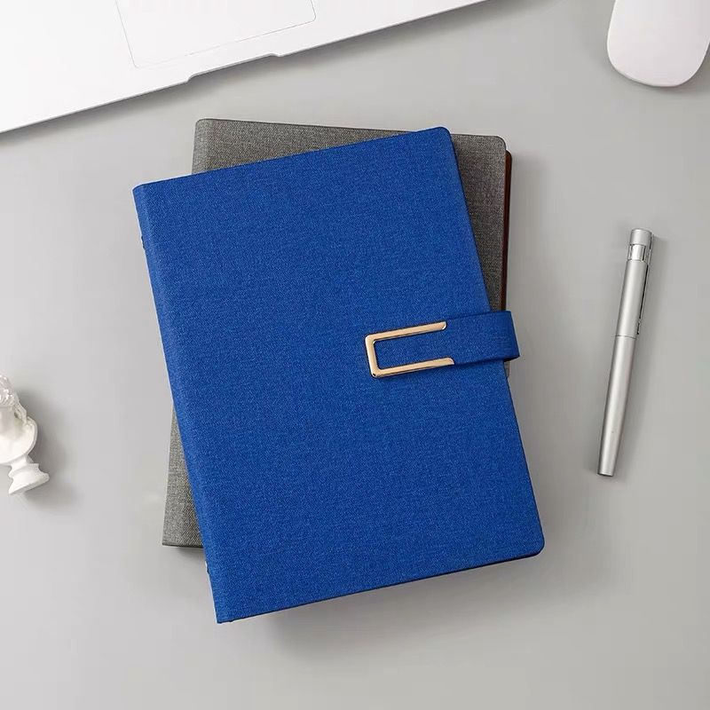 a5复古活页笔记本子商务办公会议记录本磁扣记事本可拆卸logo定制