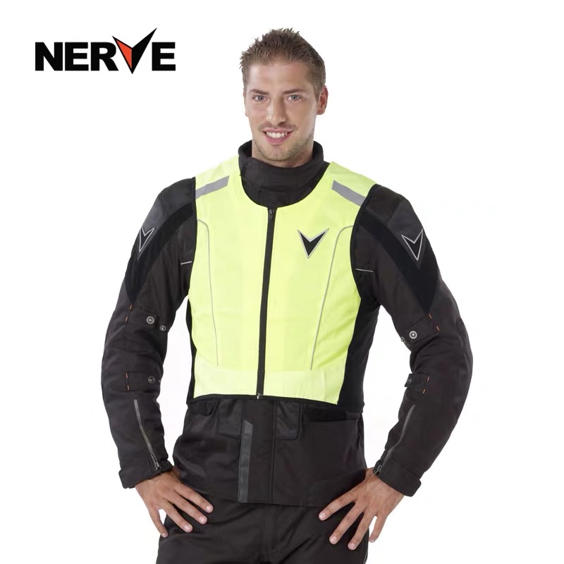NERVE摩托车衣服骑行服机车赛车马甲反光背心安全骑士装备四季夏详情图2