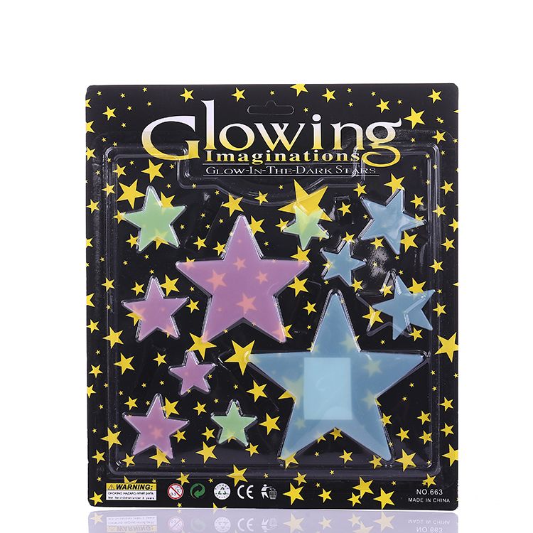 Luminous color star luminous stickers
