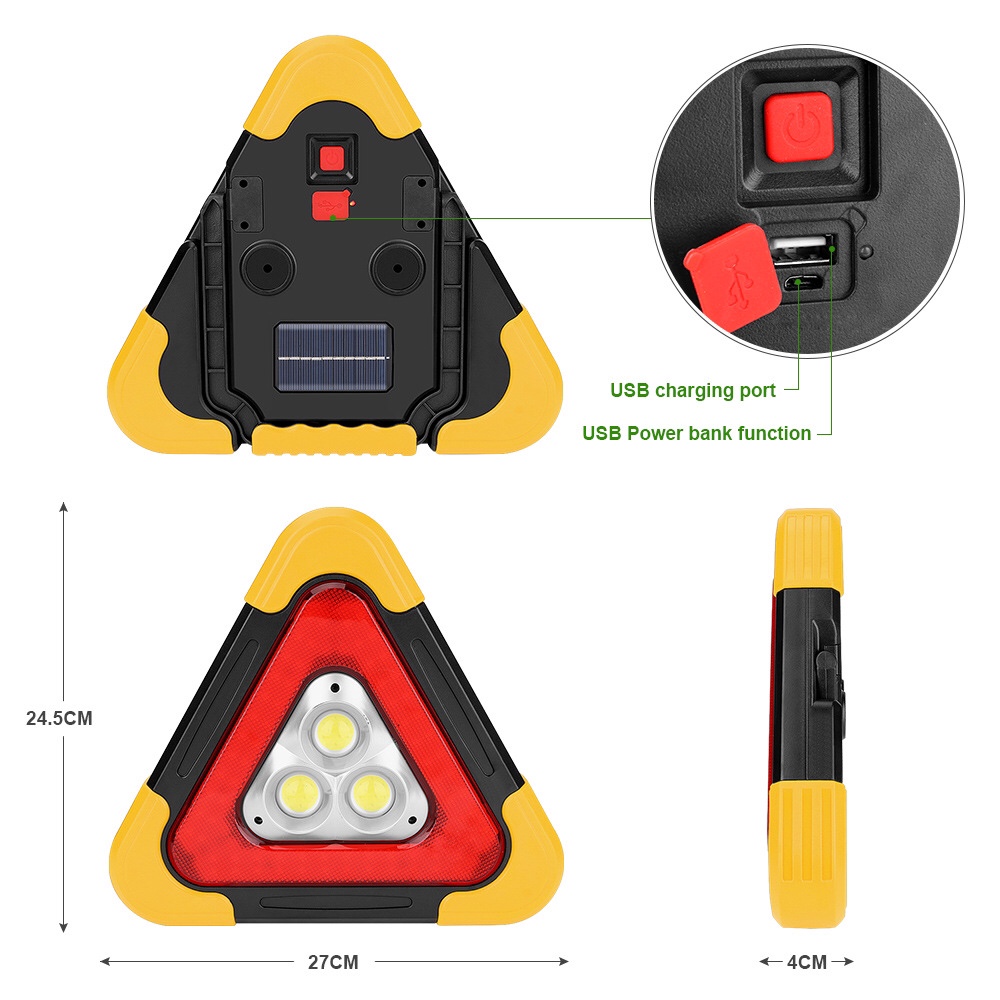 Multifunctional Traffic Warning Light Construction Signal Light Charging Work Light Automotive Emergency Light Item Picture