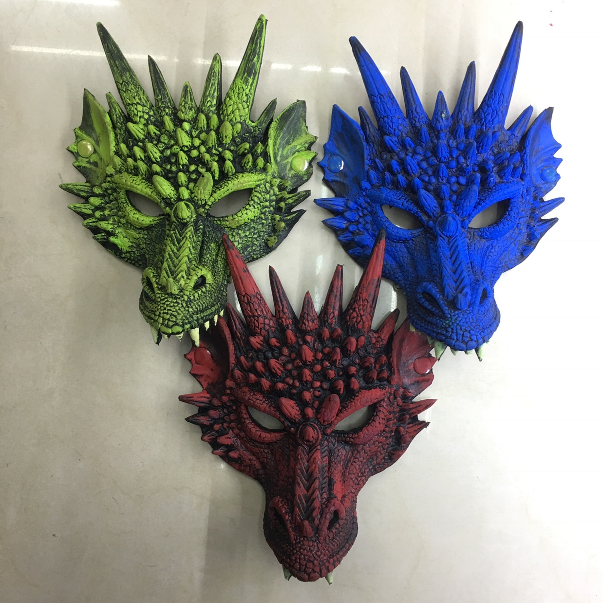 Halloween foam PU dragon mask cosplay costume props soft rubber headgear