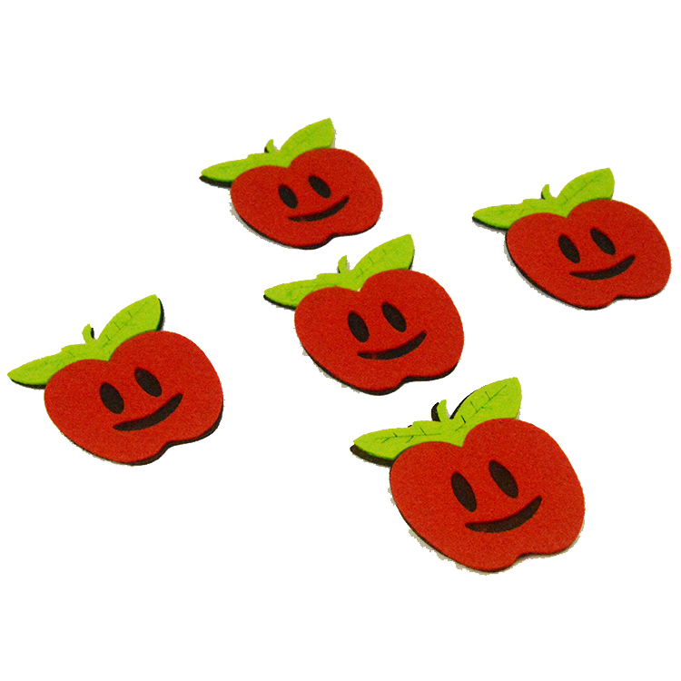 Nonwoven apple felt cloth Apple nonwoven DIY kindergarten adornment clothing hat sleeve accessories manufacturers direct to sample custom, processing welcome to buy. thumbnail